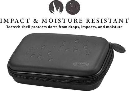 Sentinel Dart Case with Zipper - Holds 6 Darts - Tactech Foam Protection Red